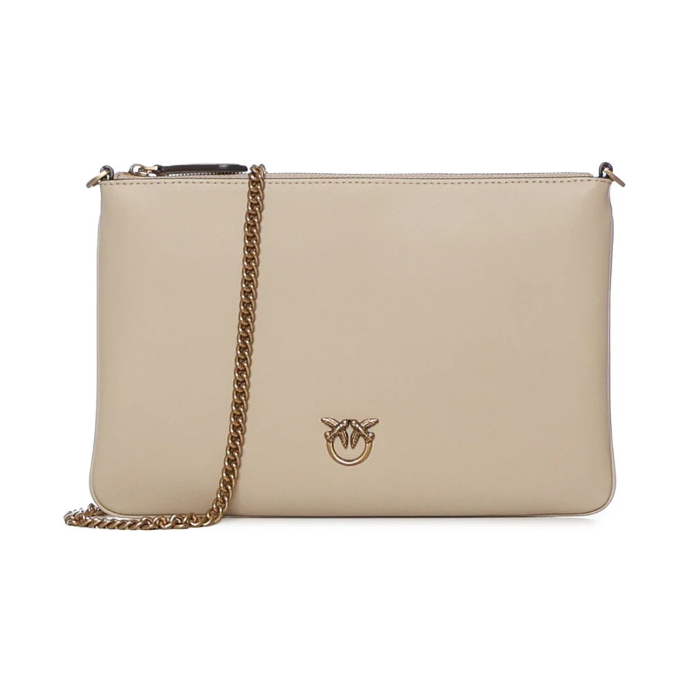 Pinko Women's Beige Cross Body Bags, One Size, Flat Classic Pochette