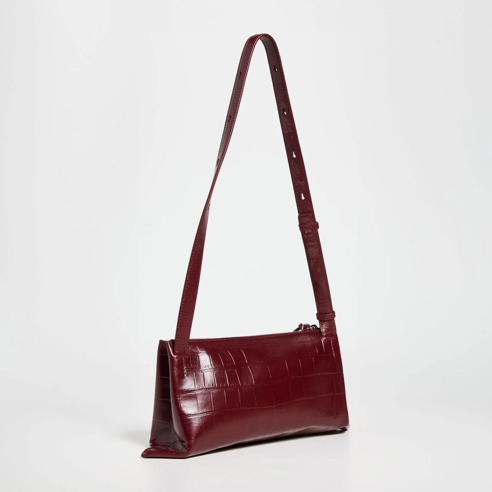 Jil Sander Empire SM Leren Tas Jasper Red Dames