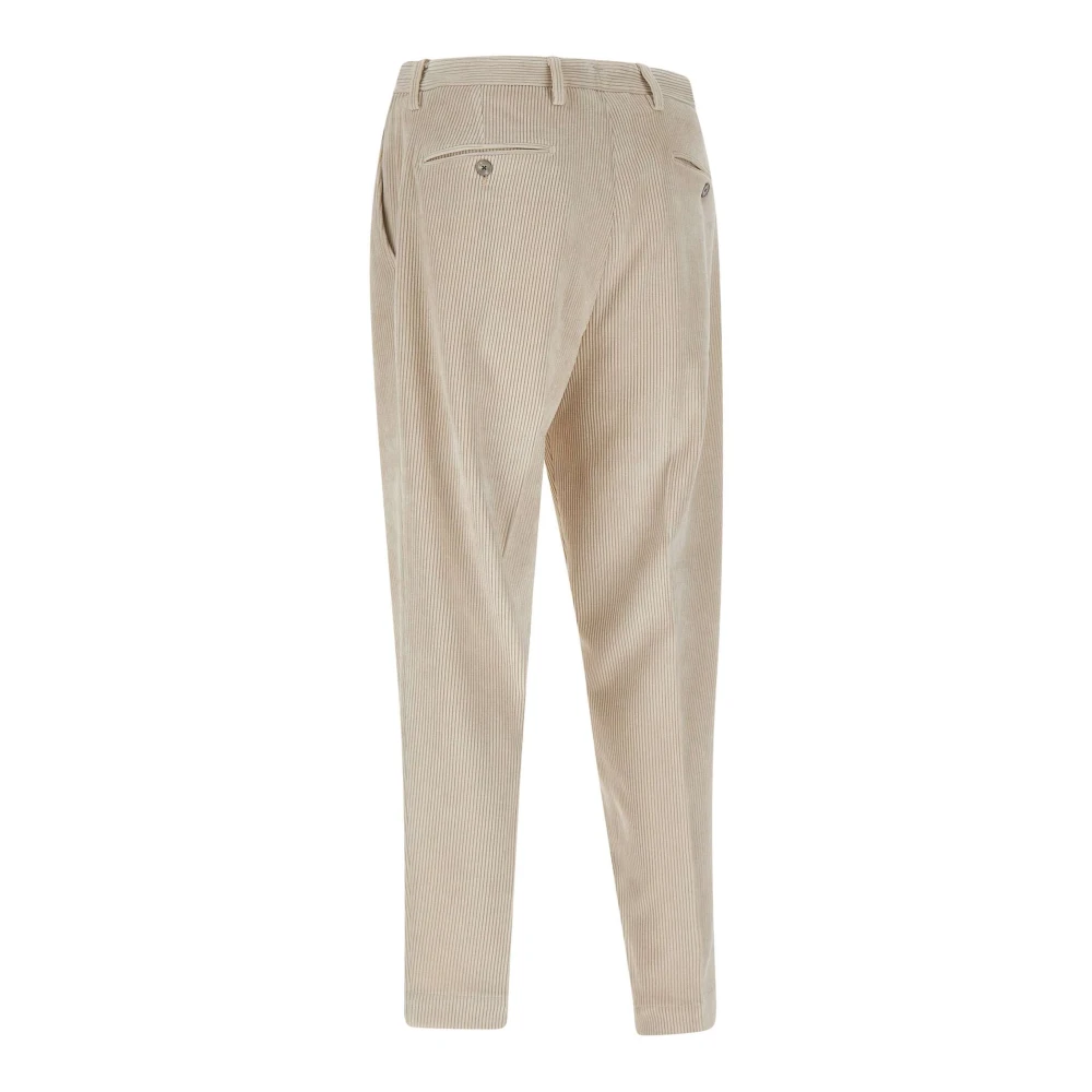 Briglia Wijde Corduroy Broek Zand Beige Heren
