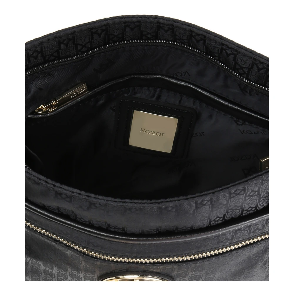 Kazar Dames zwarte messenger tas Black Dames