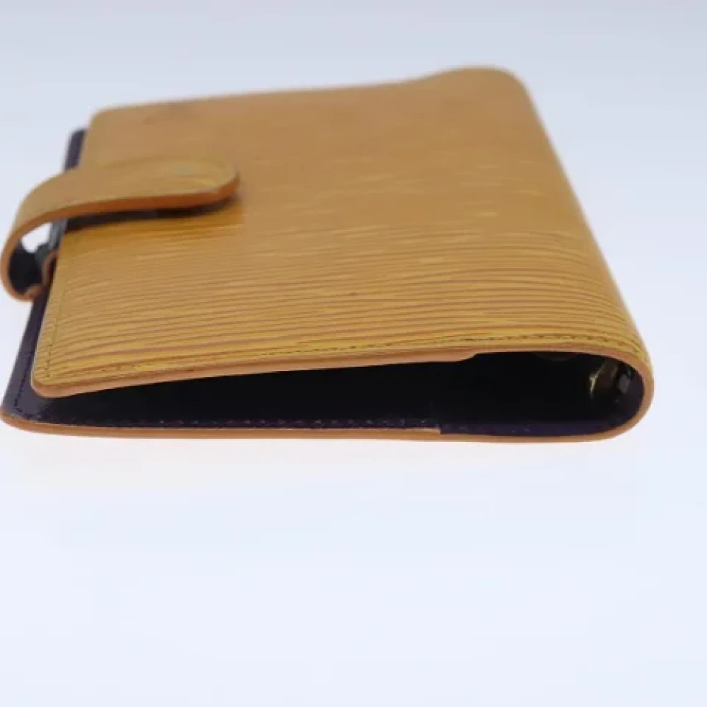 Louis Vuitton Vintage Pre-owned Leather home-office Yellow Dames