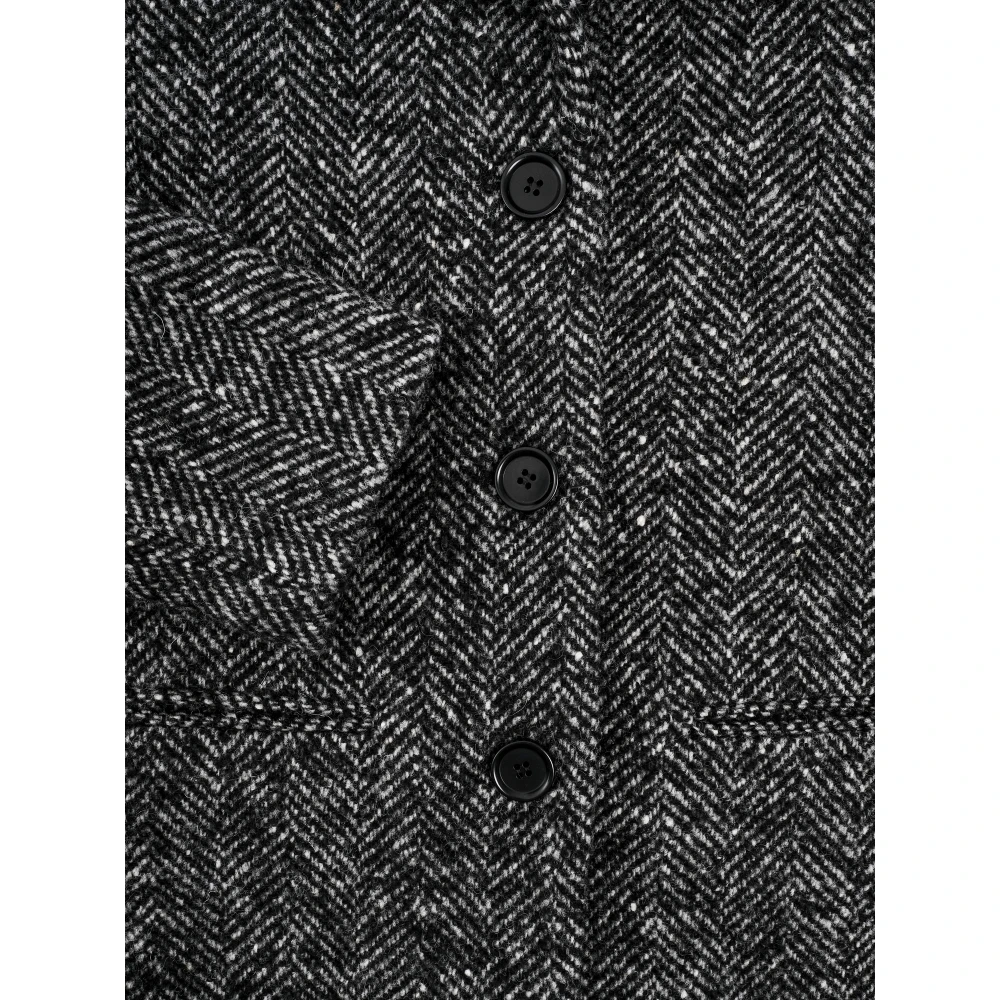 Aspesi Klassieke Wollen Blazer Gray Heren