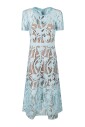 robe-midi-en-dentelle-a-manches-courtes
