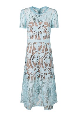 lace-short-sleeved-midi-dress