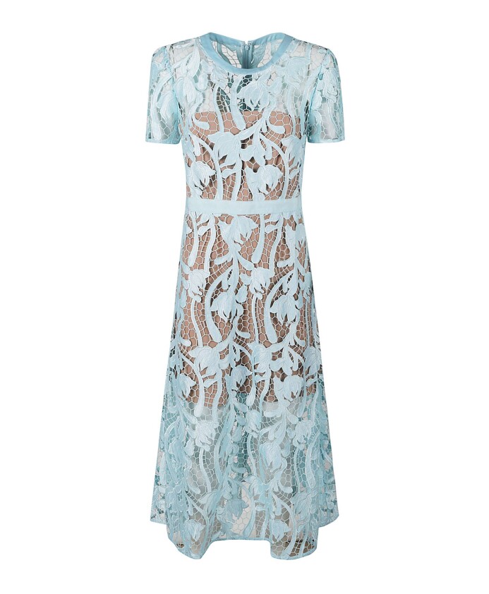 robe-midi-en-dentelle-a-manches-courtes
