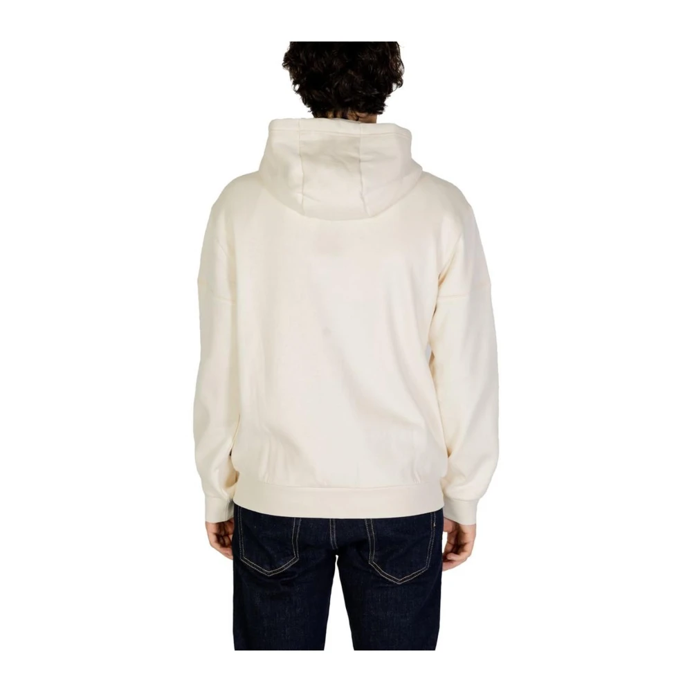 Emporio Armani EA7 Beige Katoenmix Sweater met Polyester Beige Heren
