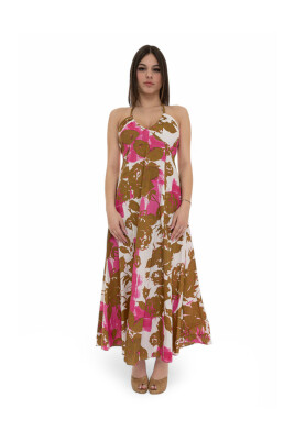 floral-print-v-neck-cotton-evening-gown