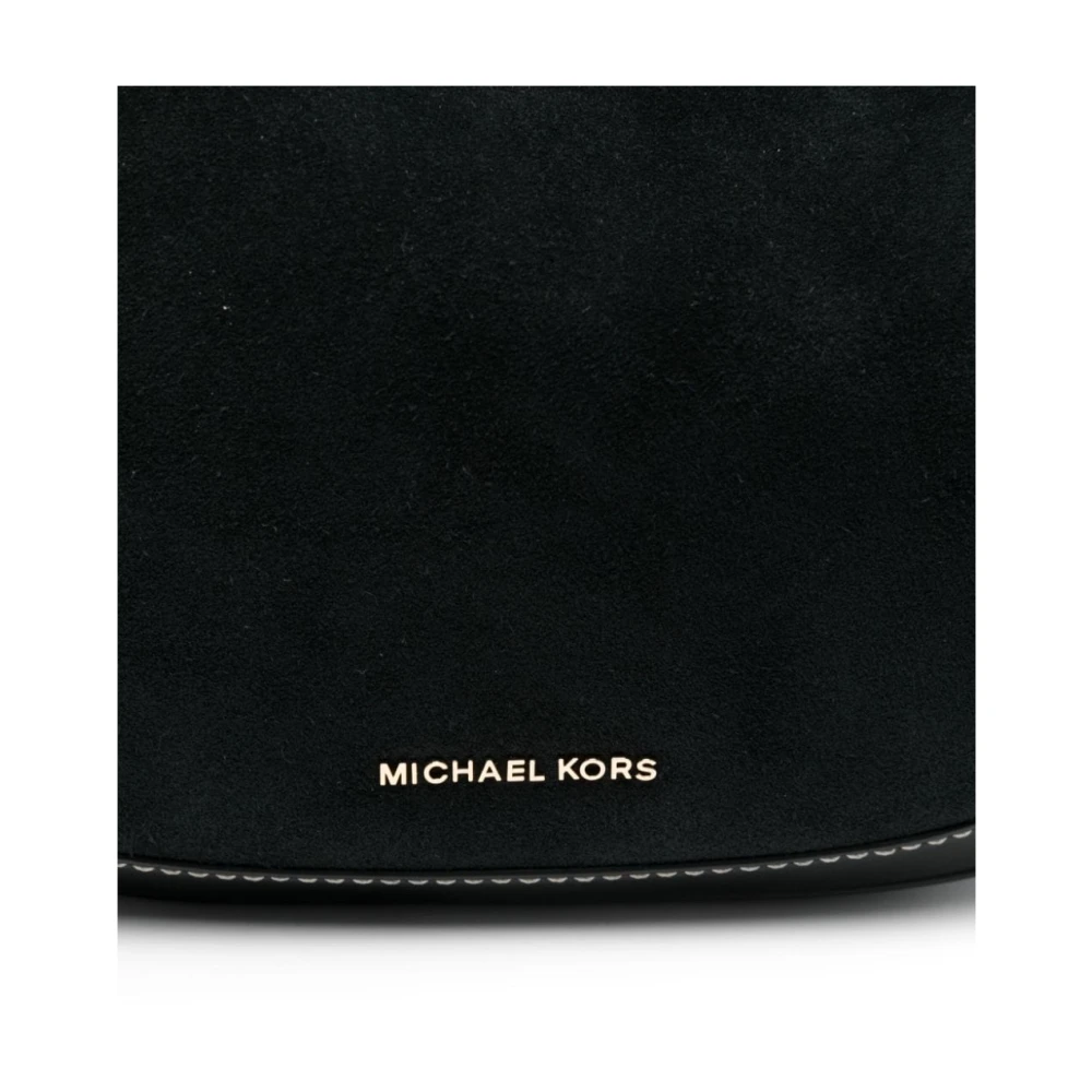 Michael Kors Zwarte Suède Leren Handtas Black Dames