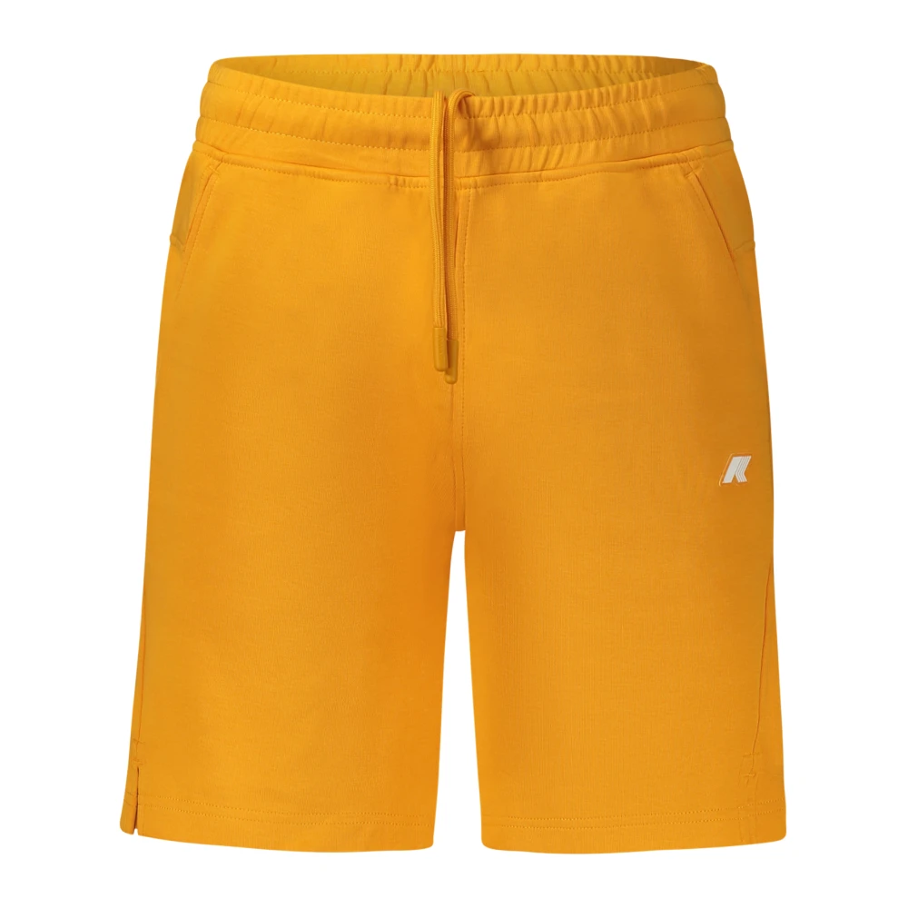 K-Way Men's Orange Keny Interlock Shorts