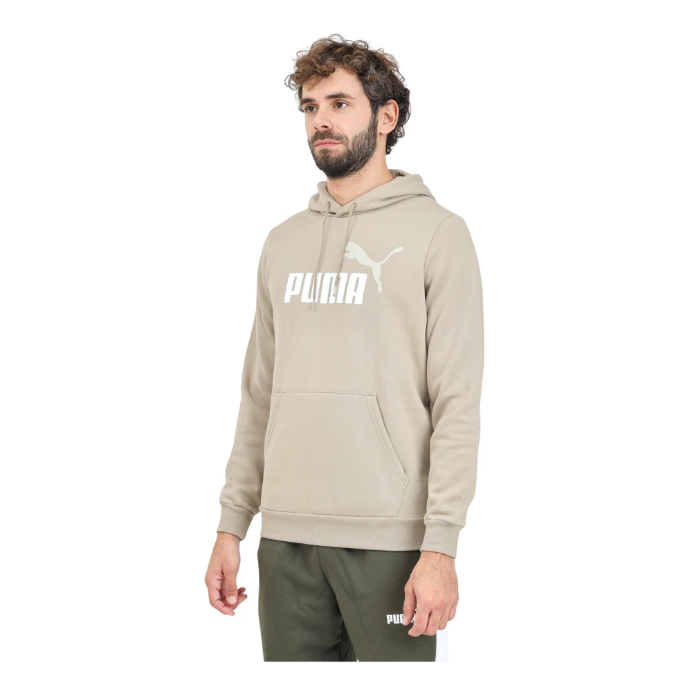 Puma Essentials+ Beige Hoodie Sweater Beige Heren