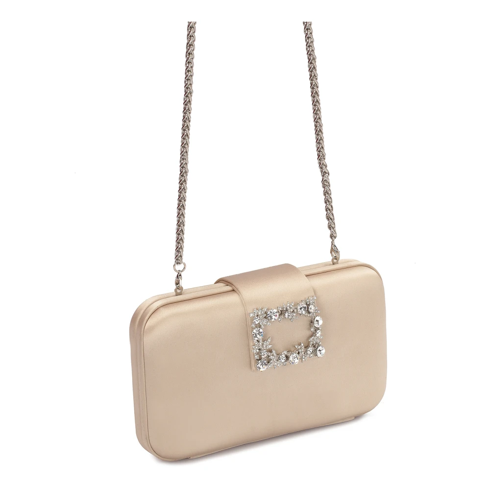 Kazar Kleine avondtas met een versierde sluiting Beige Dames