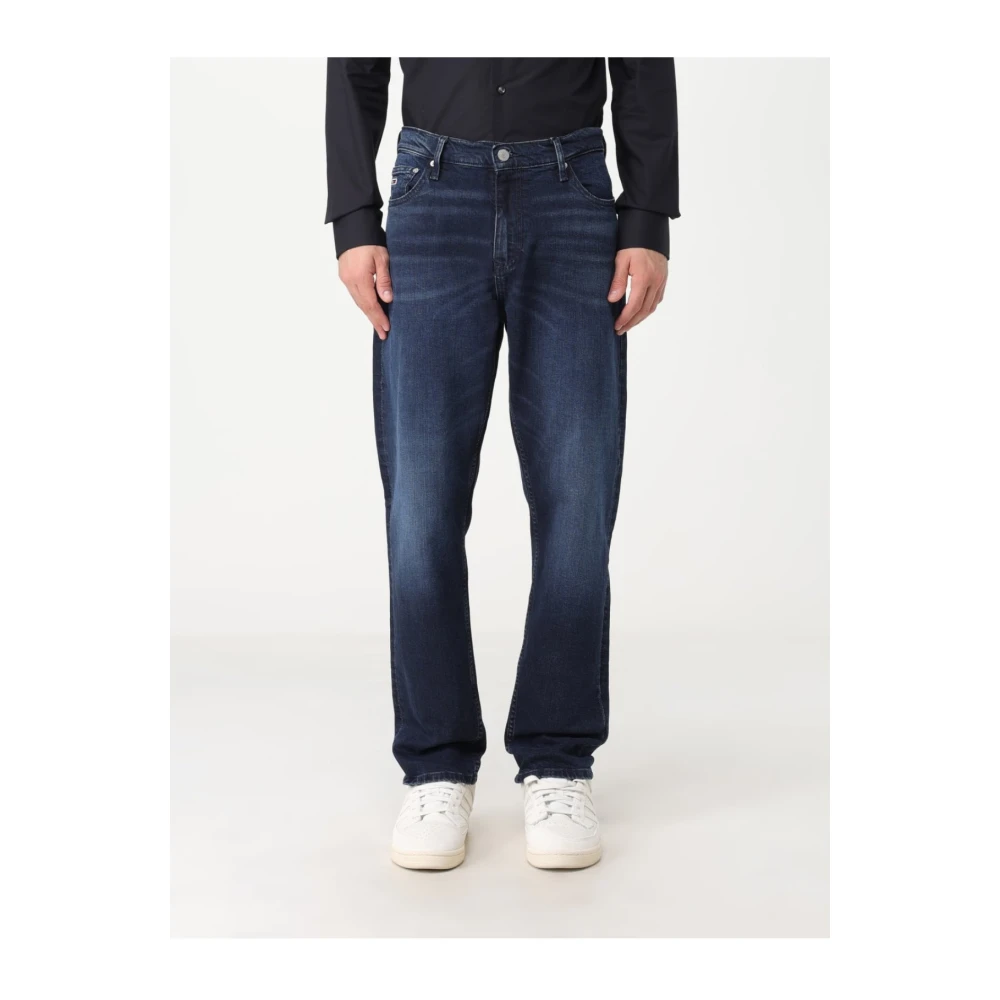 Tommy Jeans Donker Denim Straight Leg Jeans Blue Heren