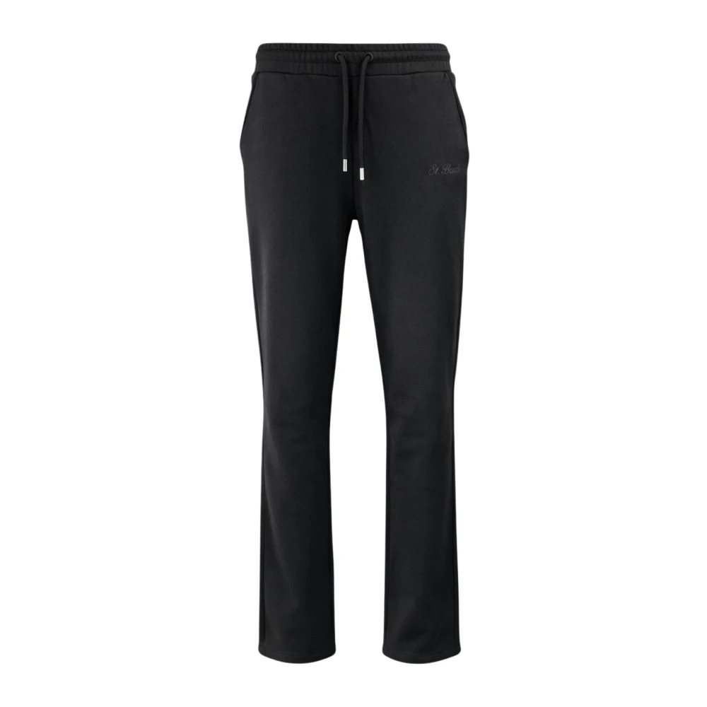 Mc2 Saint Barth Black Sweatpants, Male, L, Joggers