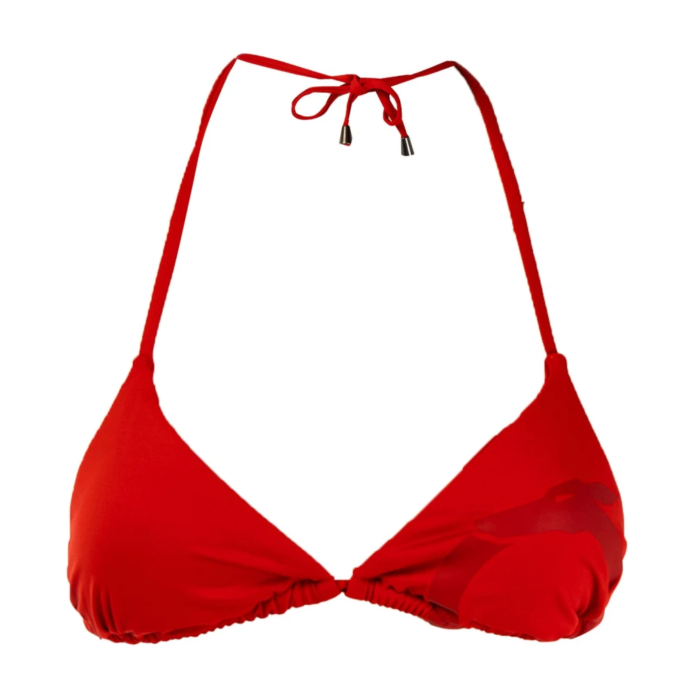 Trussardi Driehoek Bikini Top Zomer Rood Red Dames