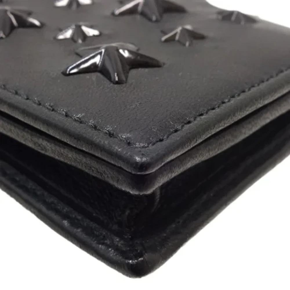 Jimmy Choo Pre-owned Leather wallets Black Dames