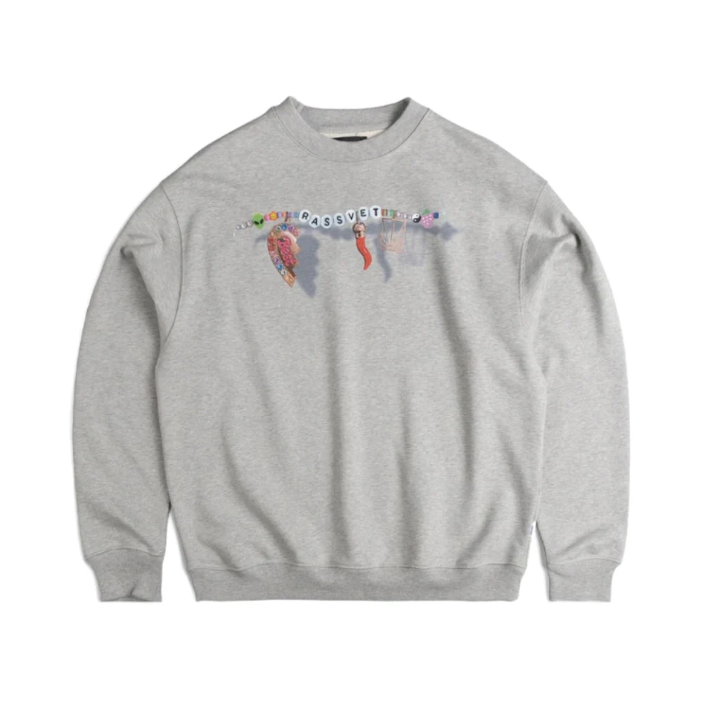 Rassvet Crewneck Katoen Jersey Sweatshirt Gray Heren