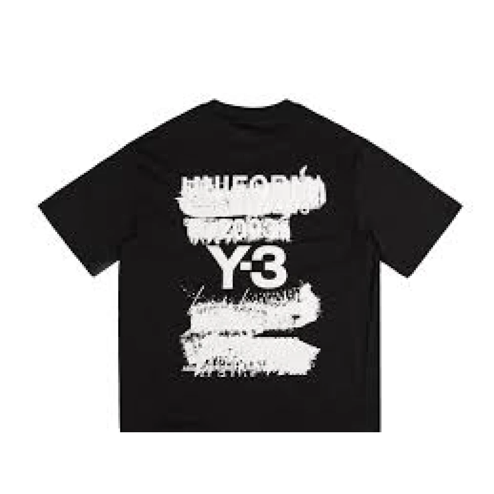 Y-3 Casual Katoenen T-shirt Black Heren