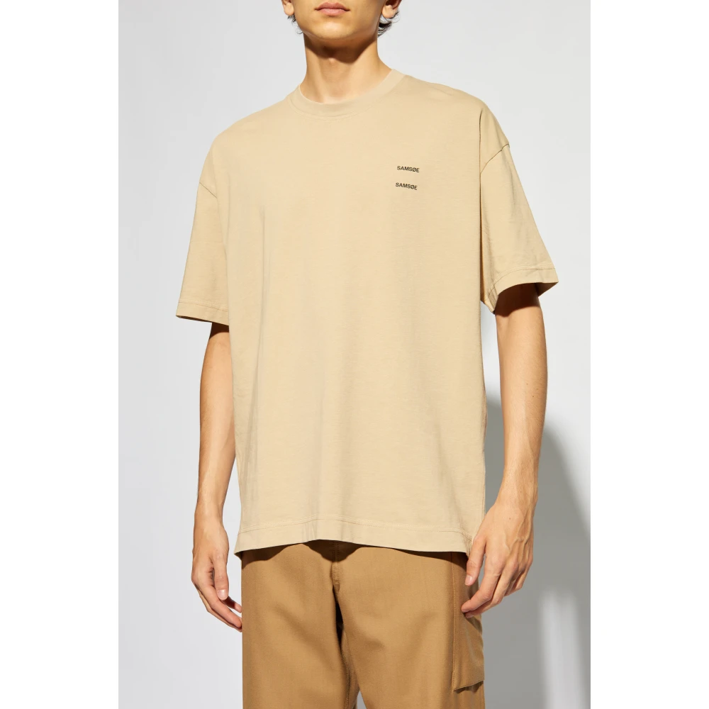 Samsøe T-shirt Joel Beige Heren