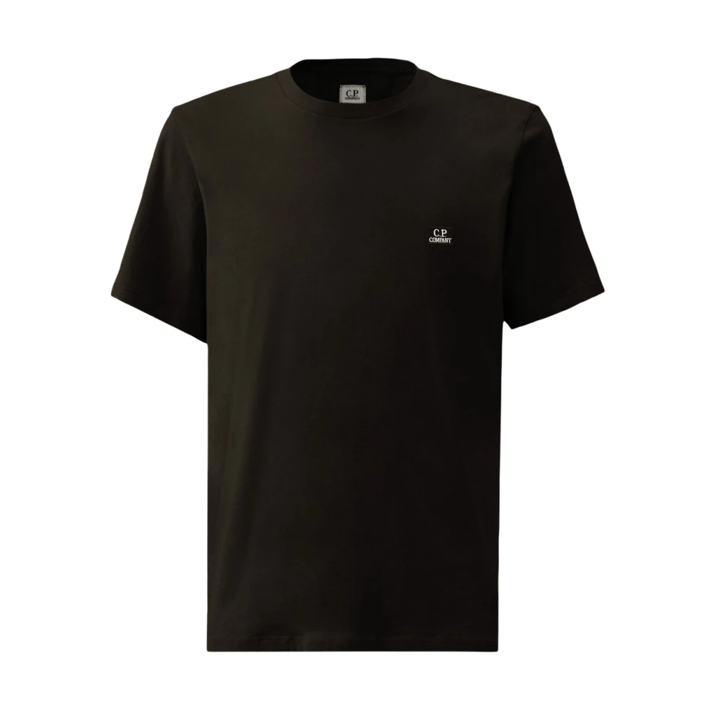 C.p. Company Men's Black T-Shirts, 2XL, Logo Jersey T-Shirt Regular Fit