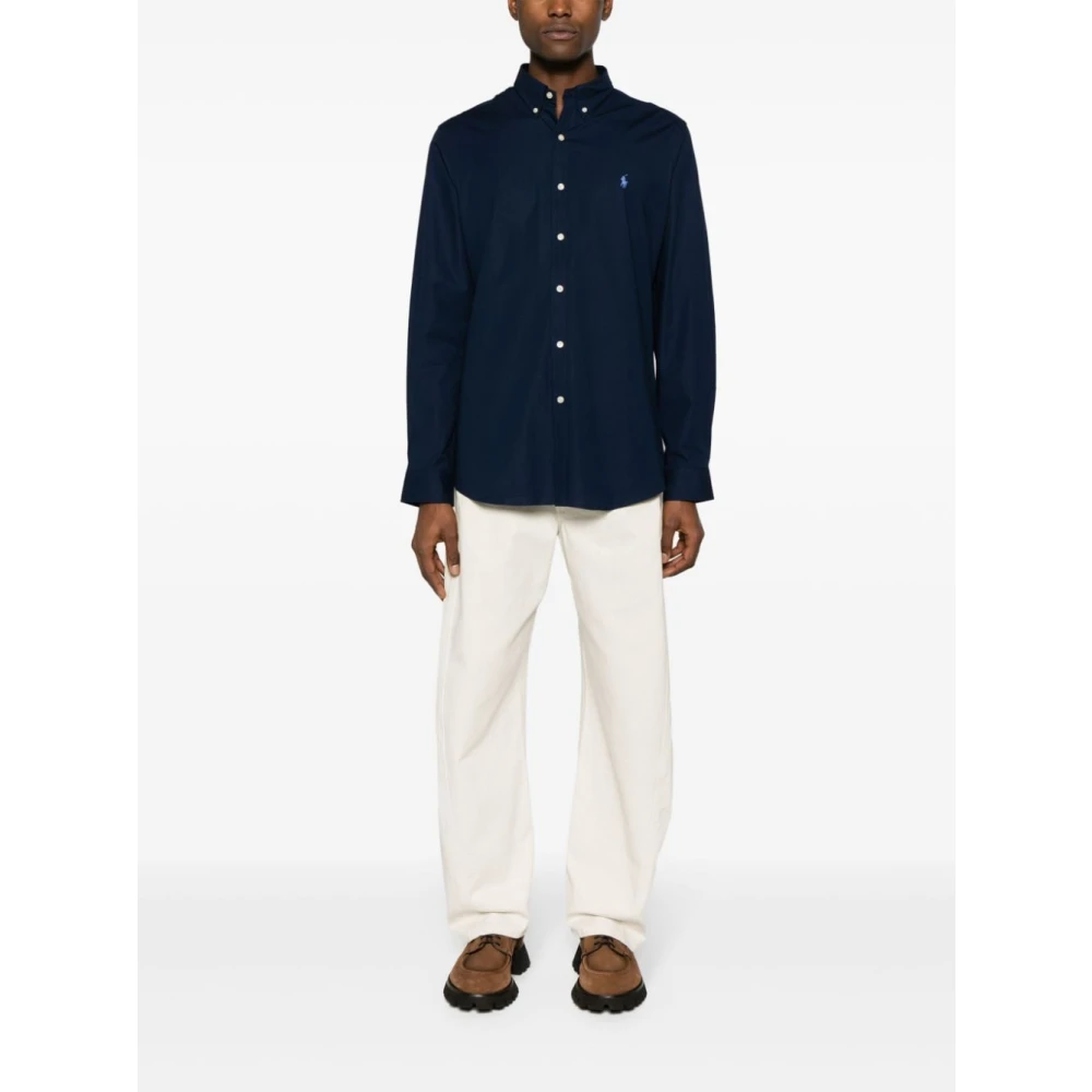 Ralph Lauren Blauwe Shirts voor Mannen Aw24 Blue Heren