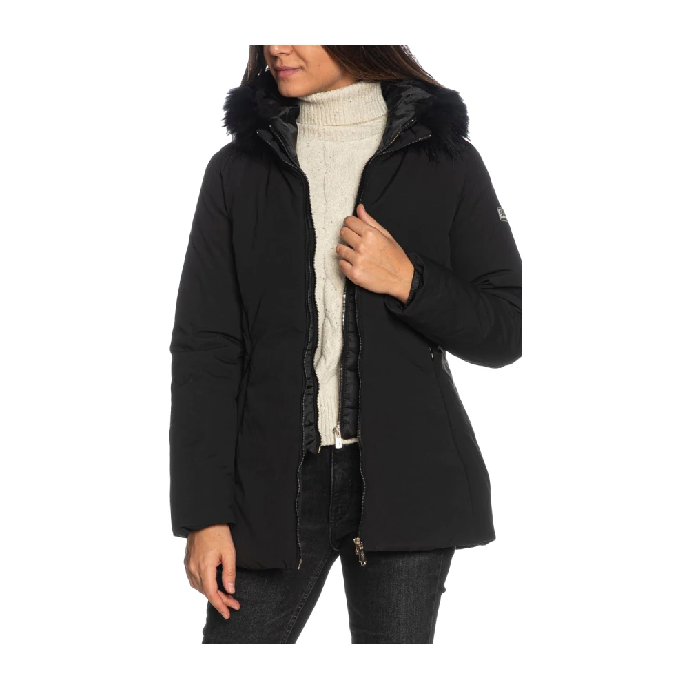 YES ZEE Zwarte Bont Hoody Softshell Jas Black Dames