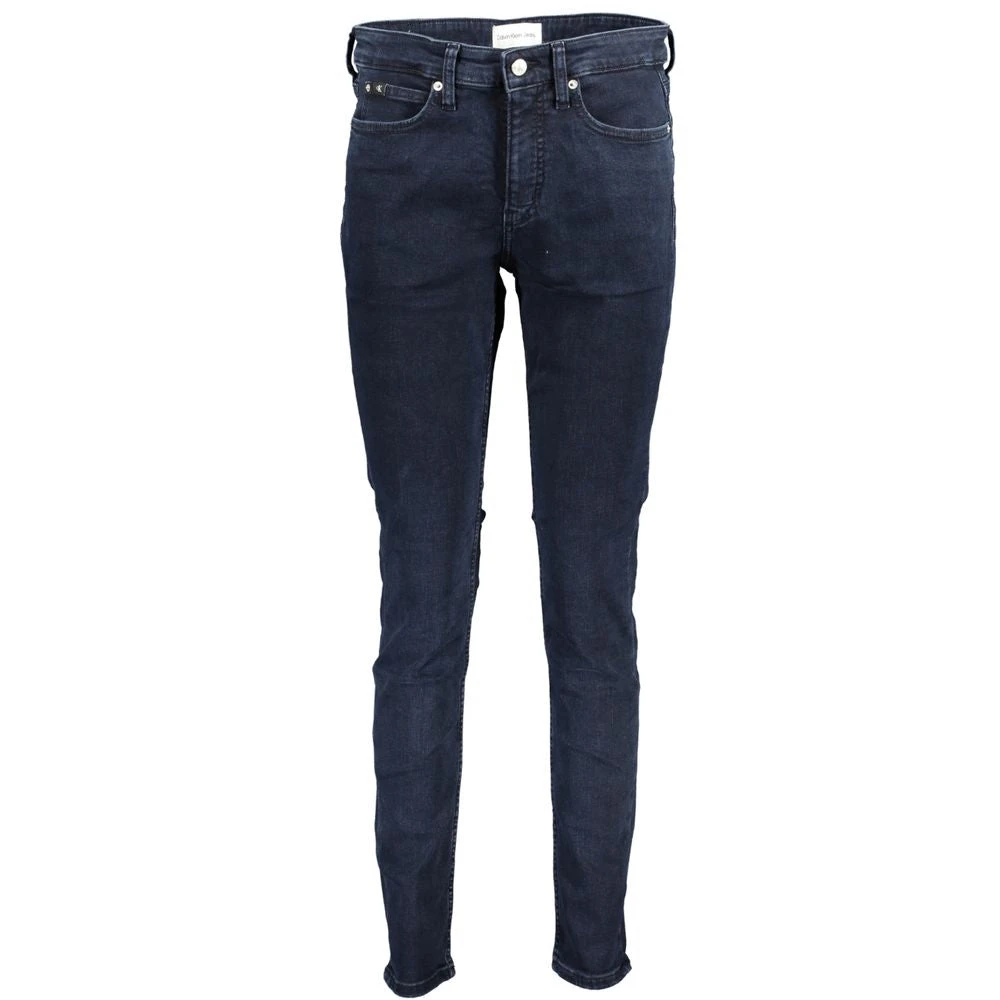 Calvin Klein Women's Blue Mid Rise Skinny Jeans