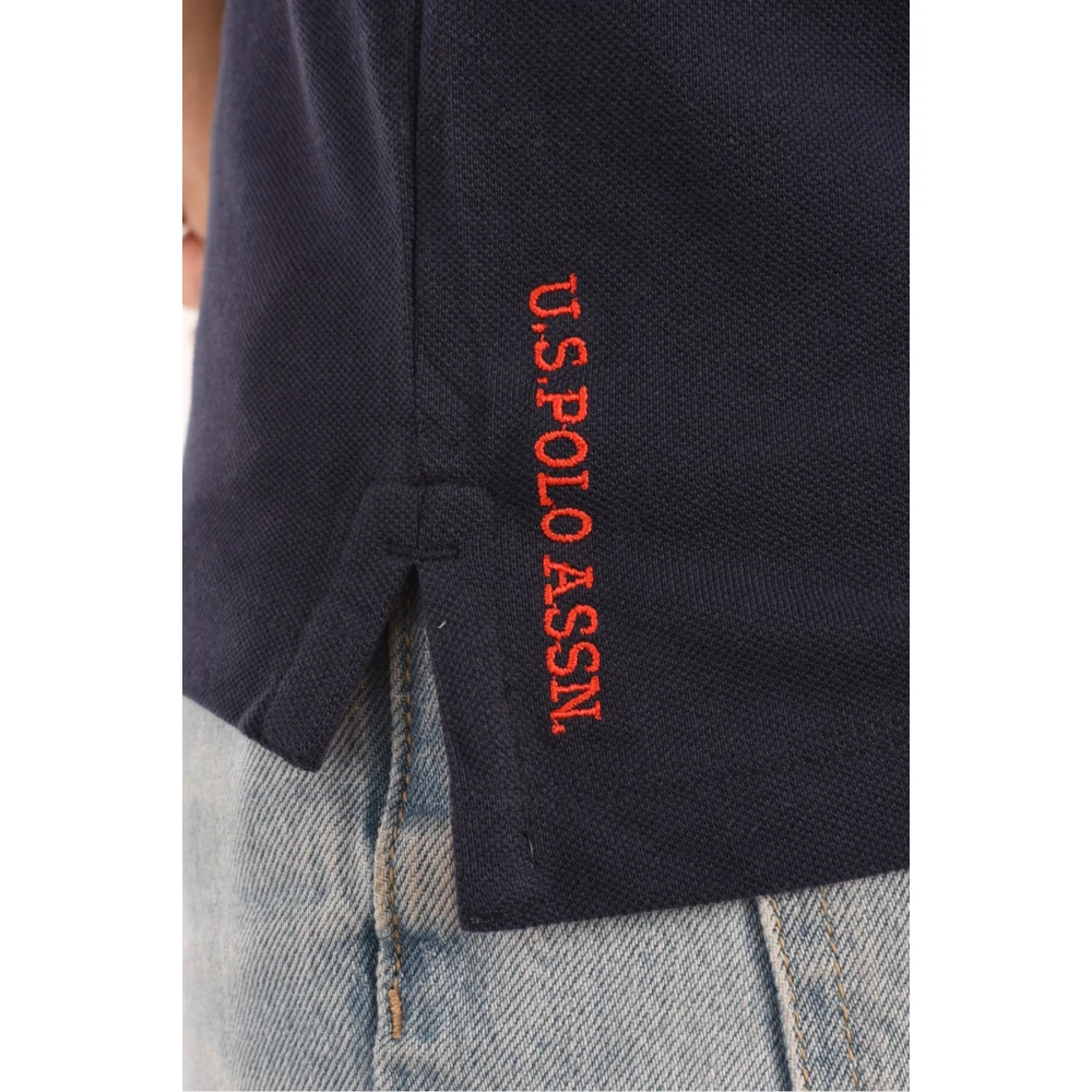 U.s. Polo Assn. Blauwe King Polo Shirt 100% Katoen Blue Heren