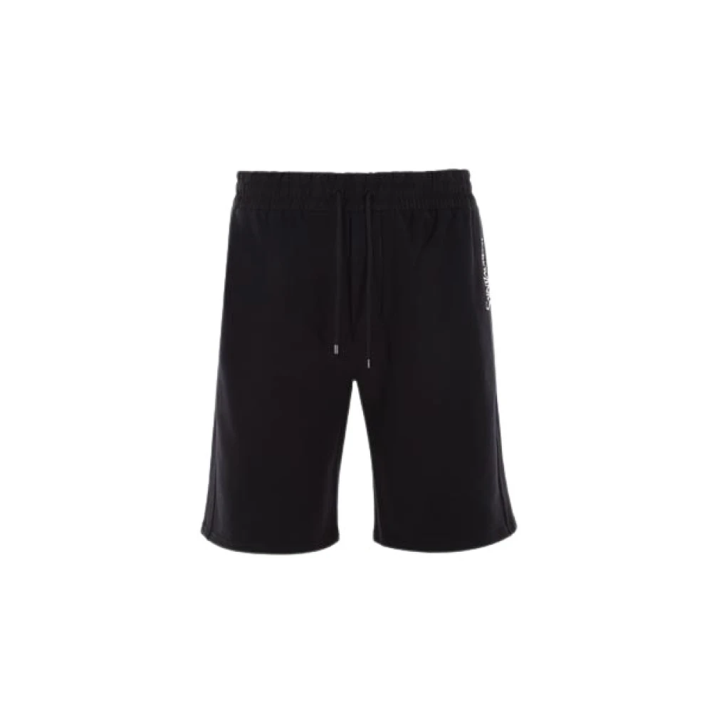 Saint Laurent Oversized joggingbroek met logo-borduursel Black Heren