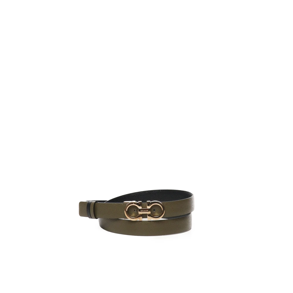 Salvatore Ferragamo Groene Dames Riemen Stijlvolle Collectie Green Dames
