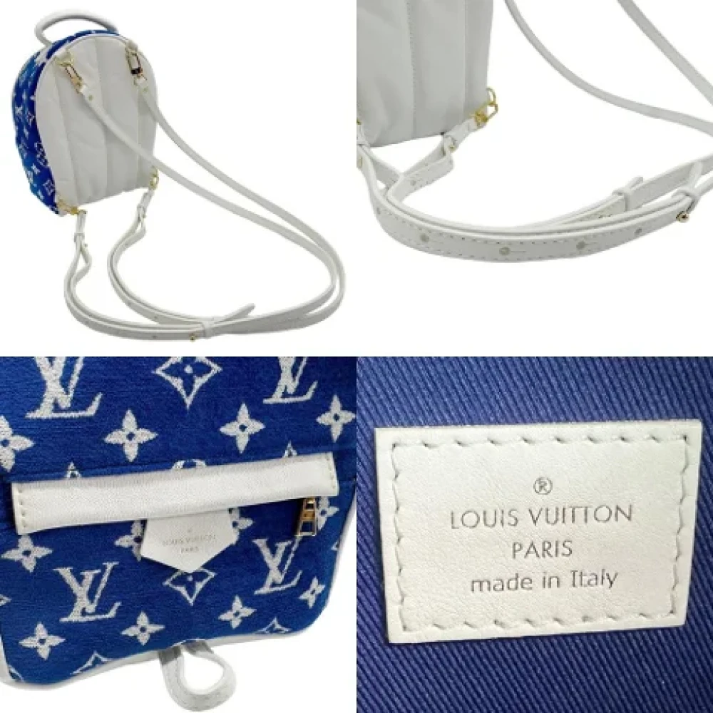 Louis Vuitton Vintage Pre-owned Leather backpacks Blue Dames
