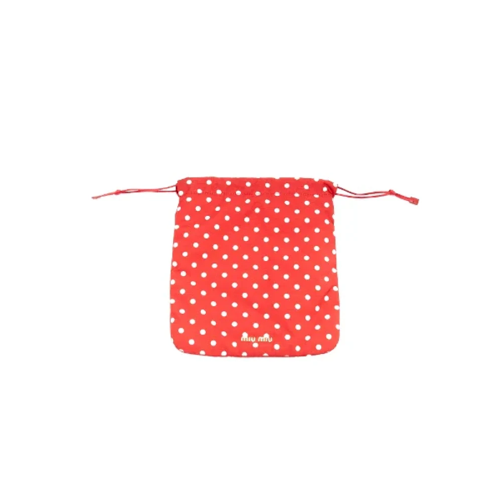 Miu Pre-owned Fabric handbags Red Dames