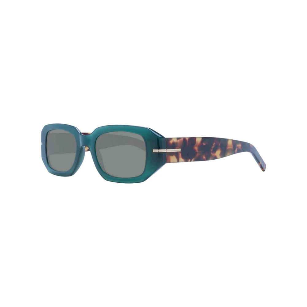 Hugo Women's Green Rectangle Sunglasses With Uv Protection - Sunglasses - One Size- Accessories