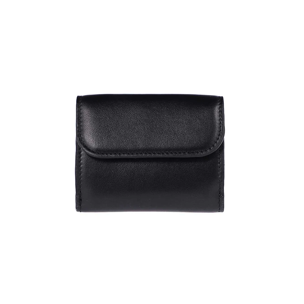 Chloé Kalfsleren Portemonnee met Flip-Lock Sluiting Black Dames