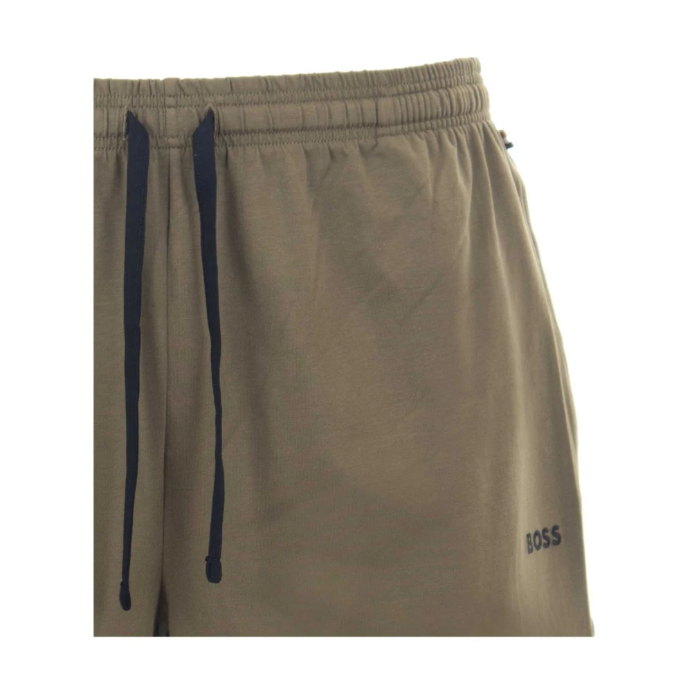 Hugo Boss Stretch katoenen casual shorts Beige Heren