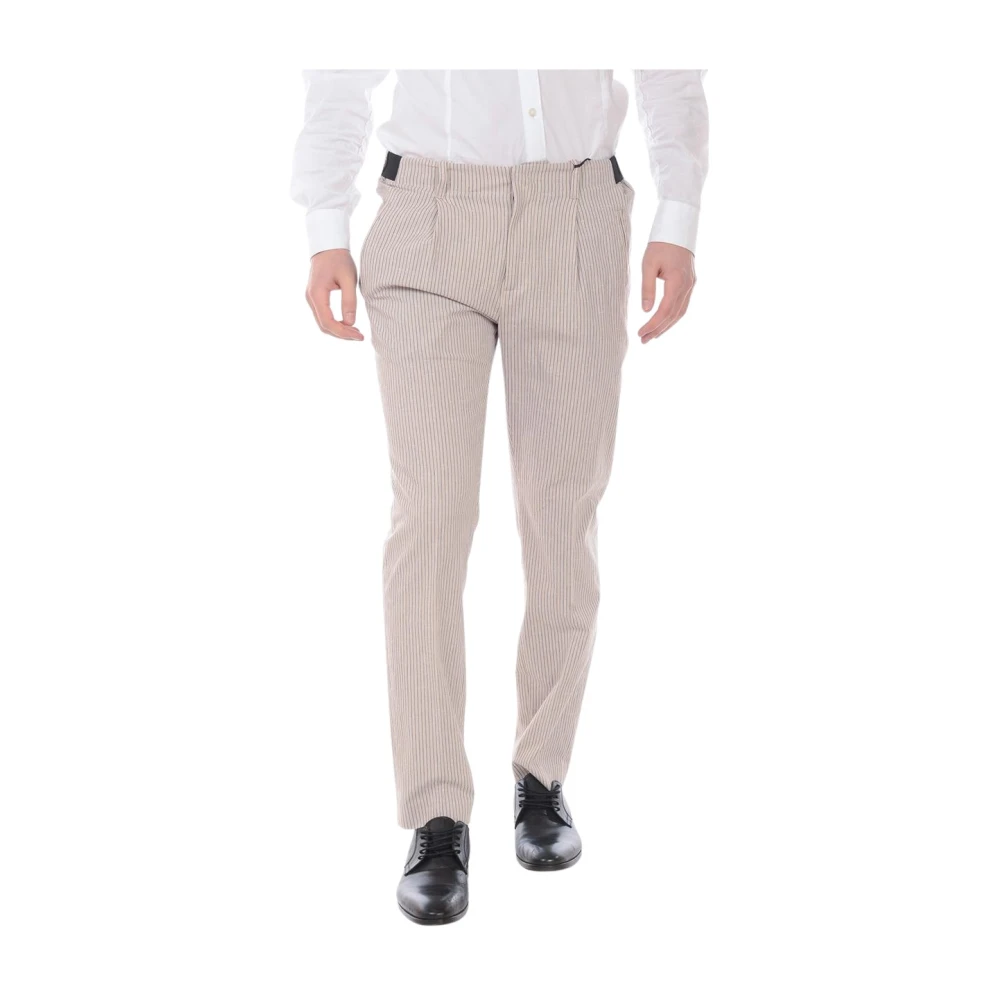 Daniele Alessandrini Beige Suit Trousers - Male - Suit Trousers - S - Trousers
