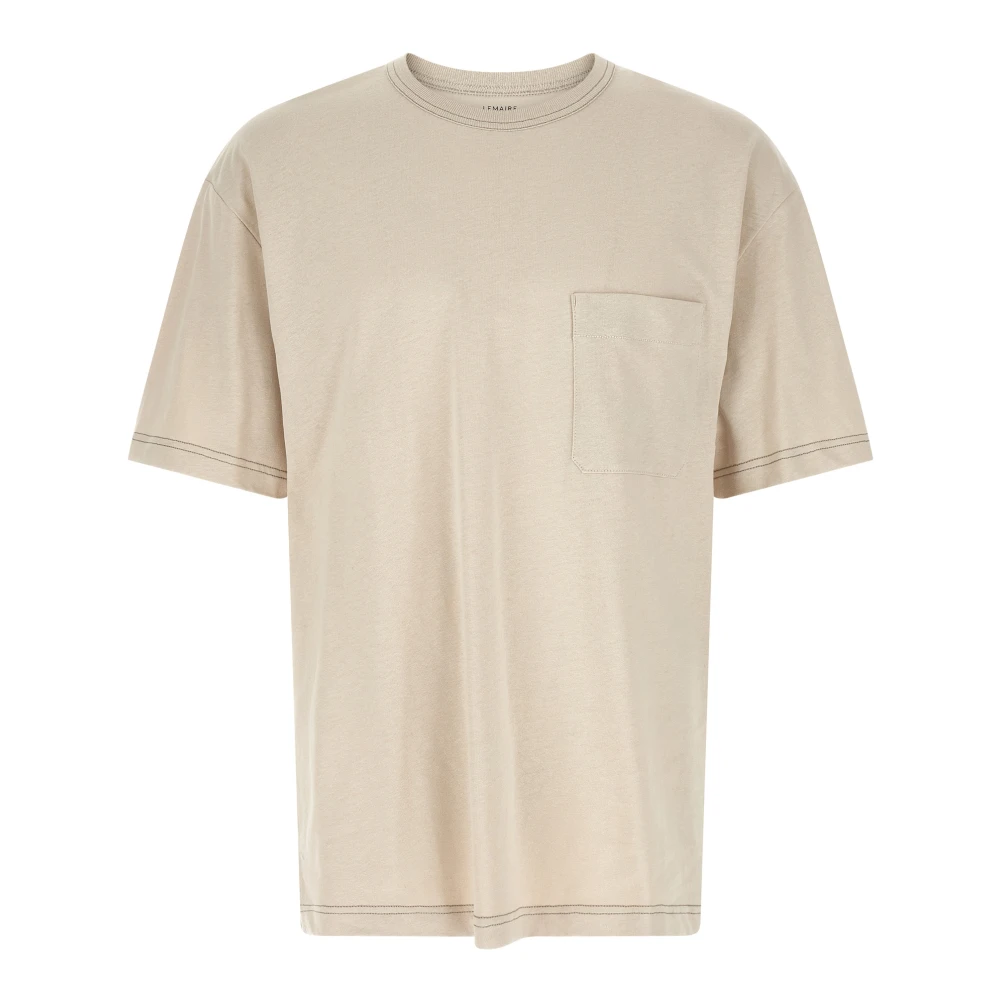 Lemaire Men's Beige T-Shirts, M, Boxy T-Shirt
