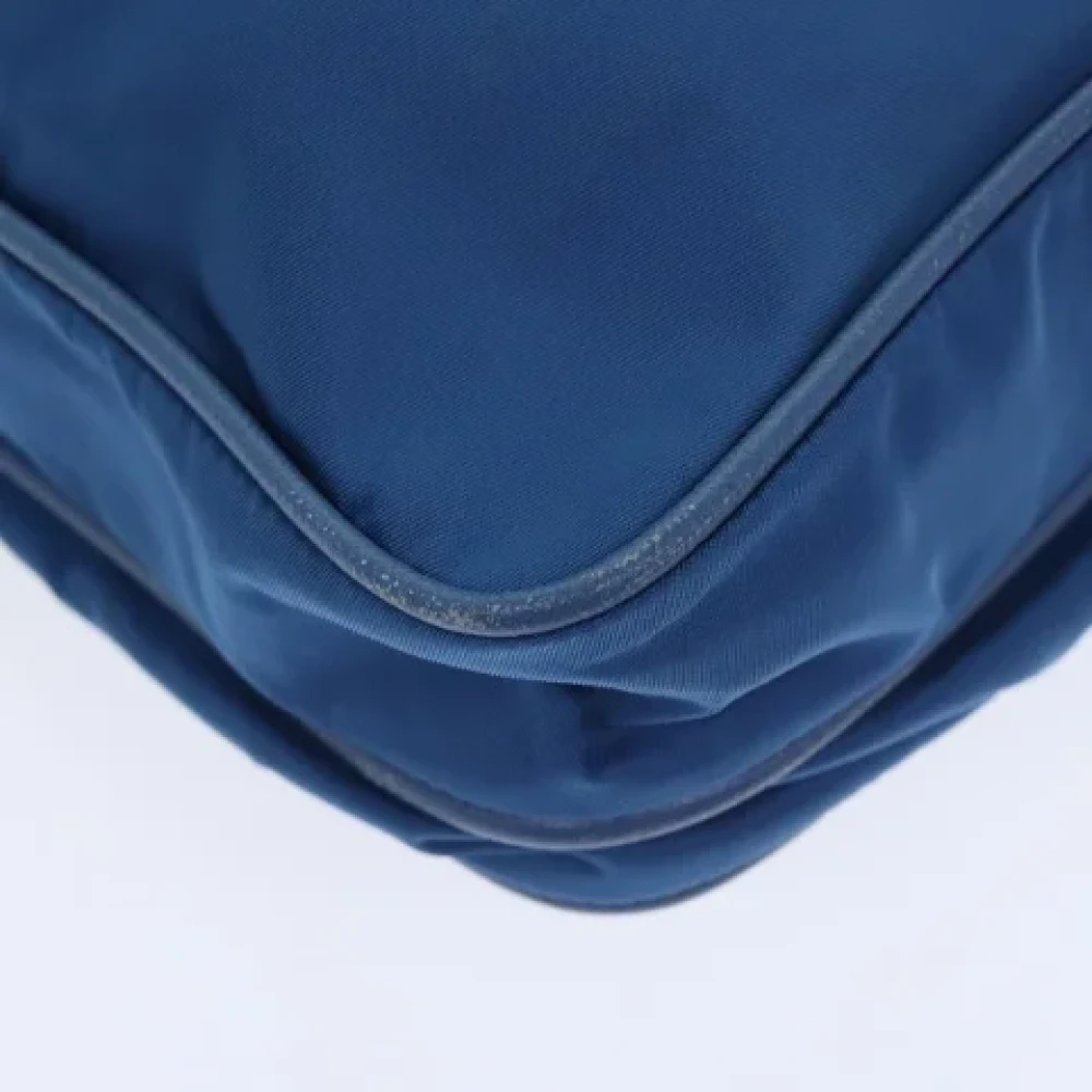 Prada Vintage Pre-owned Canvas prada-bags Blue Dames