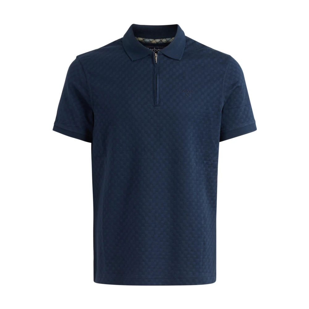 Barbour Blue Polo Shirts, Male, Xl, Hockham Tailored Fit Polo