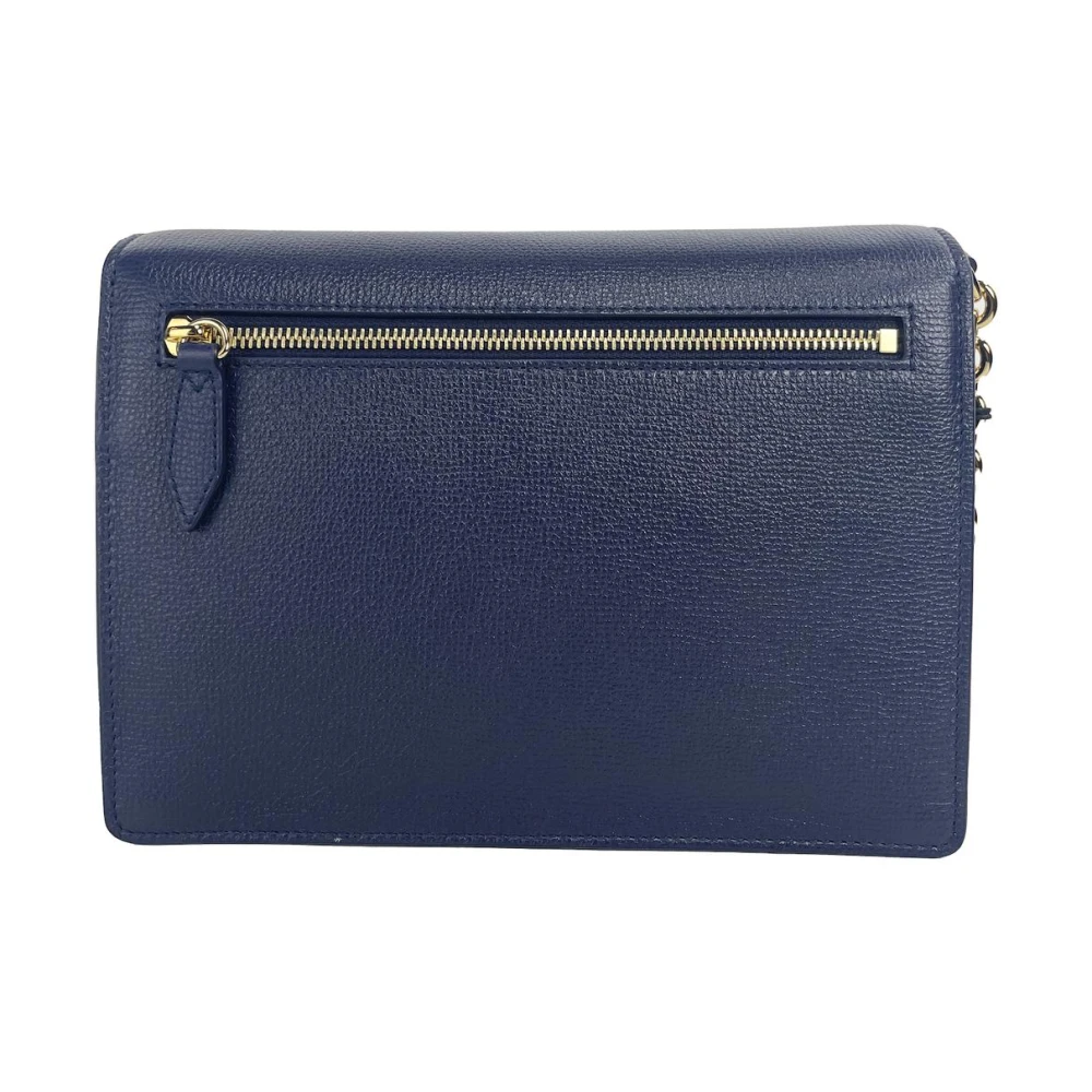 Burberry Blauw geruite leren crossbody tas Multicolor Dames