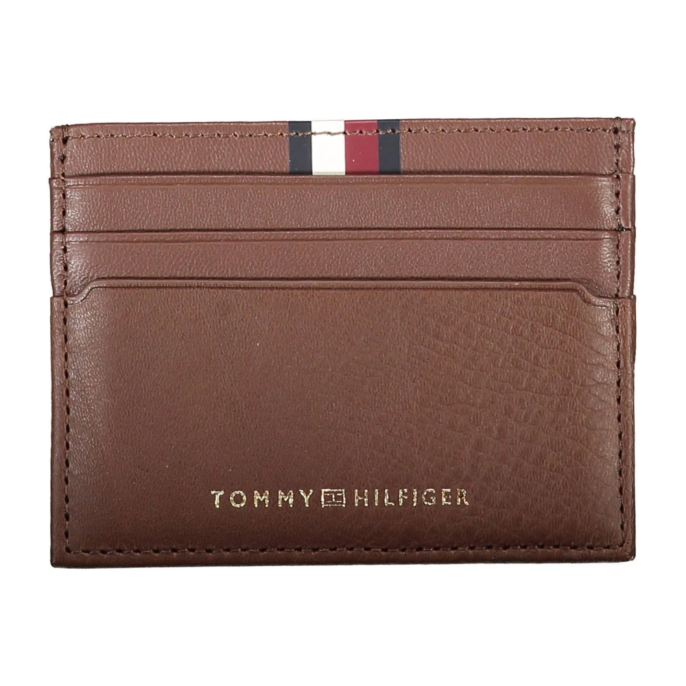 Tommy Hilfiger Heren Bruine Portemonnee met Kaarthouder Brown Heren