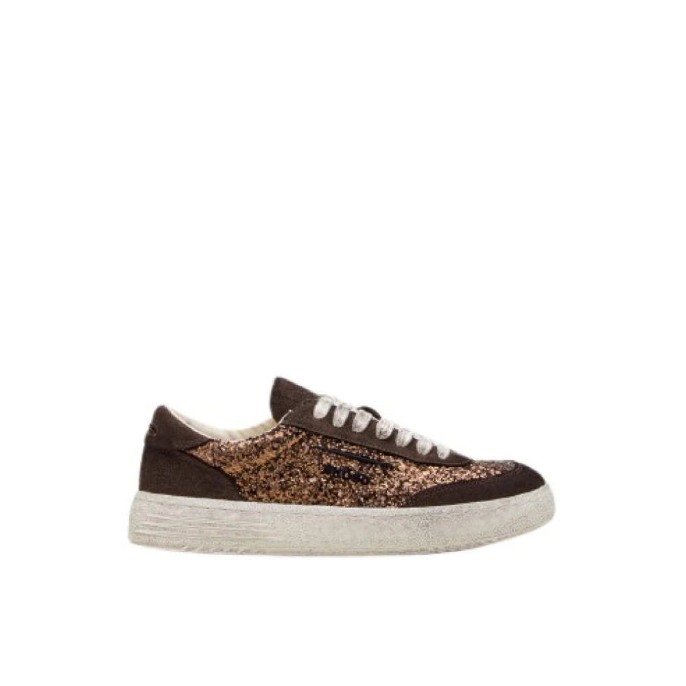 Ghoud Lido Luxe Sneakers met Pailletten Dames Schoenen Bruin