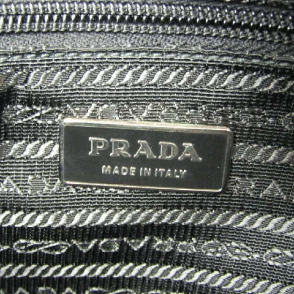 Prada Vintage Pre-owned Leather shoulder-bags Black Dames