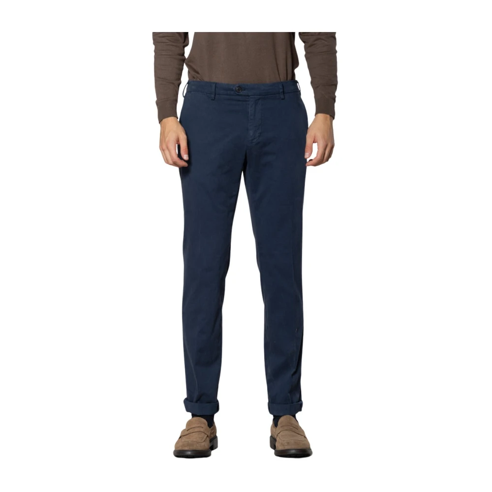 Mason's Mannelijk Blauw Broeken Heren, 2XL, Katoen, New York Sartoriale Chino Broek