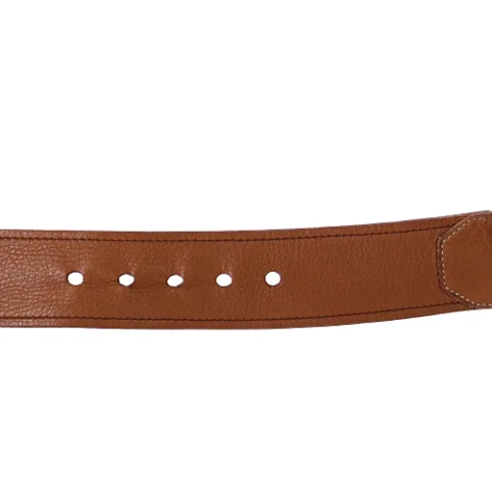 Prada Vintage Pre-owned Leather belts Brown Heren