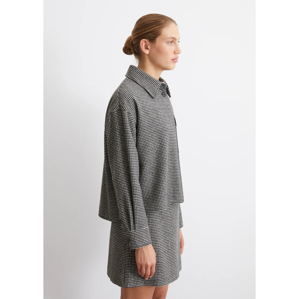 Marc O'Polo Overshirt boxy vorm Black Dames