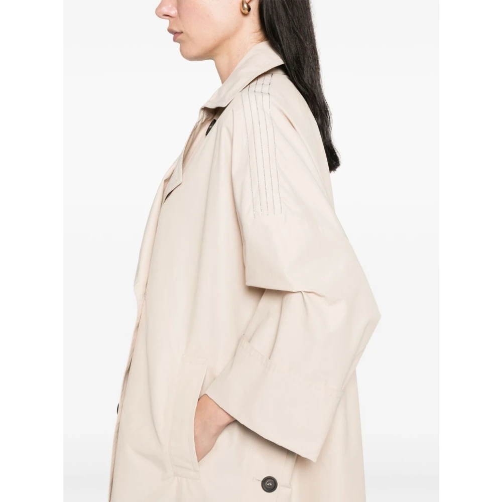 PESERICO Beige Buitenkleding Elegantie Comfort Chic Beige Dames