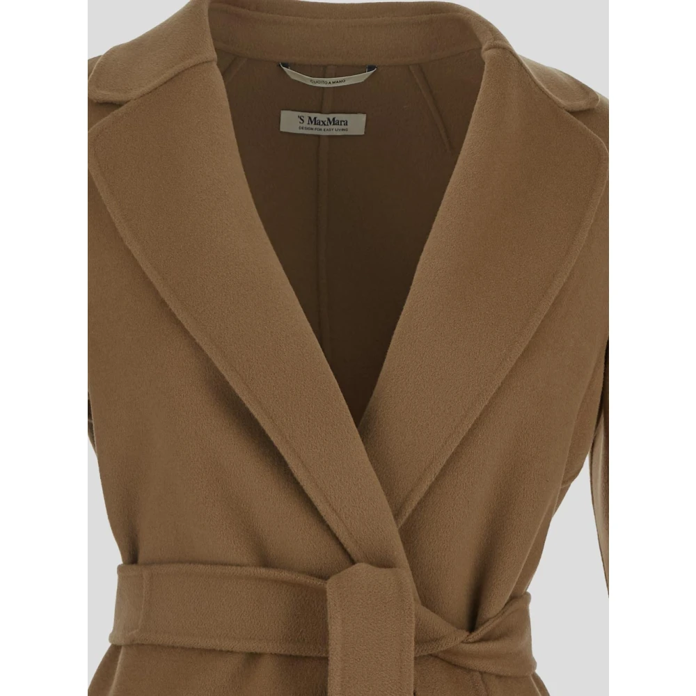 Max Mara Estruria Wollen Jas Beige Dames