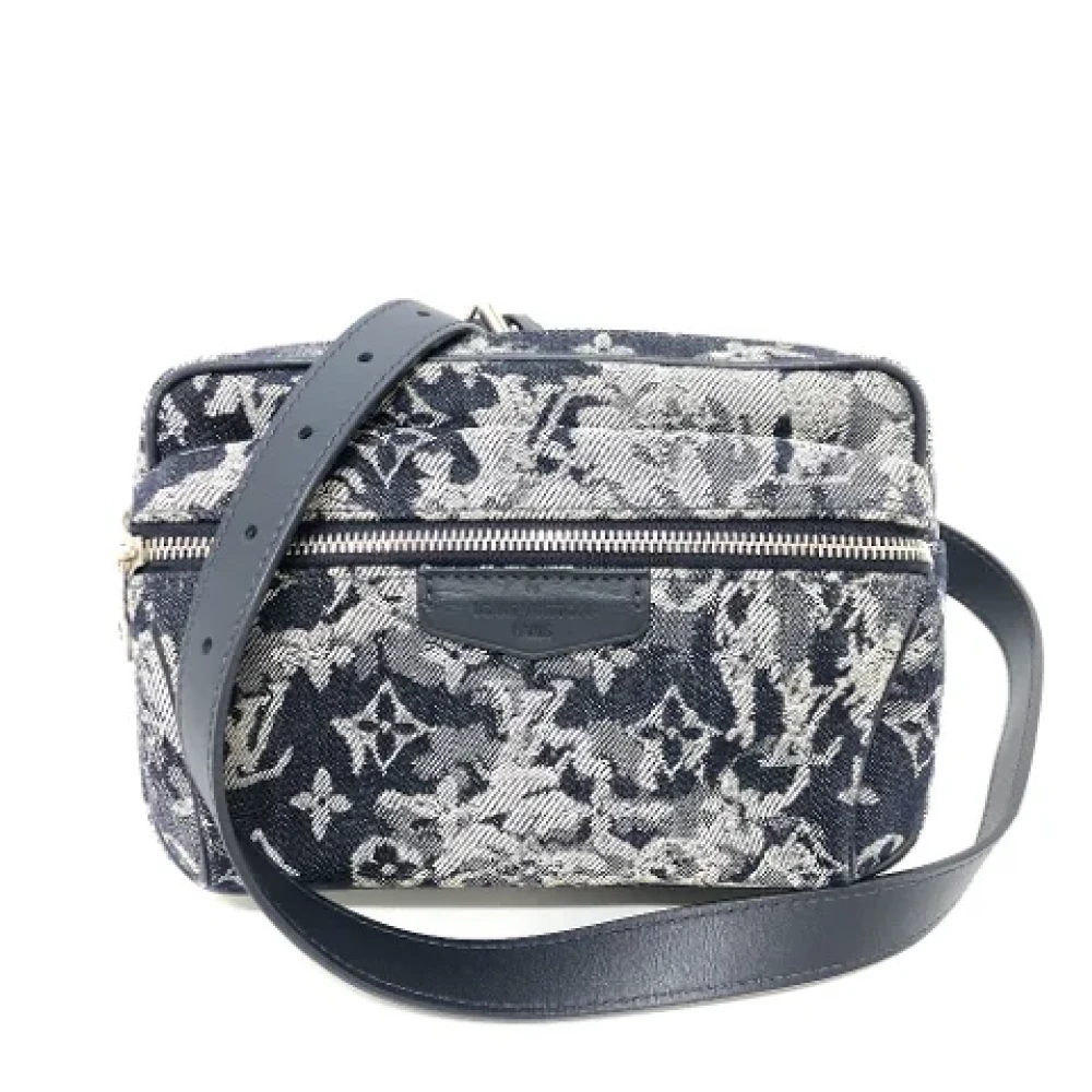 Louis Vuitton Vintage Pre-owned Cotton louis-vuitton-bags Blue Dames