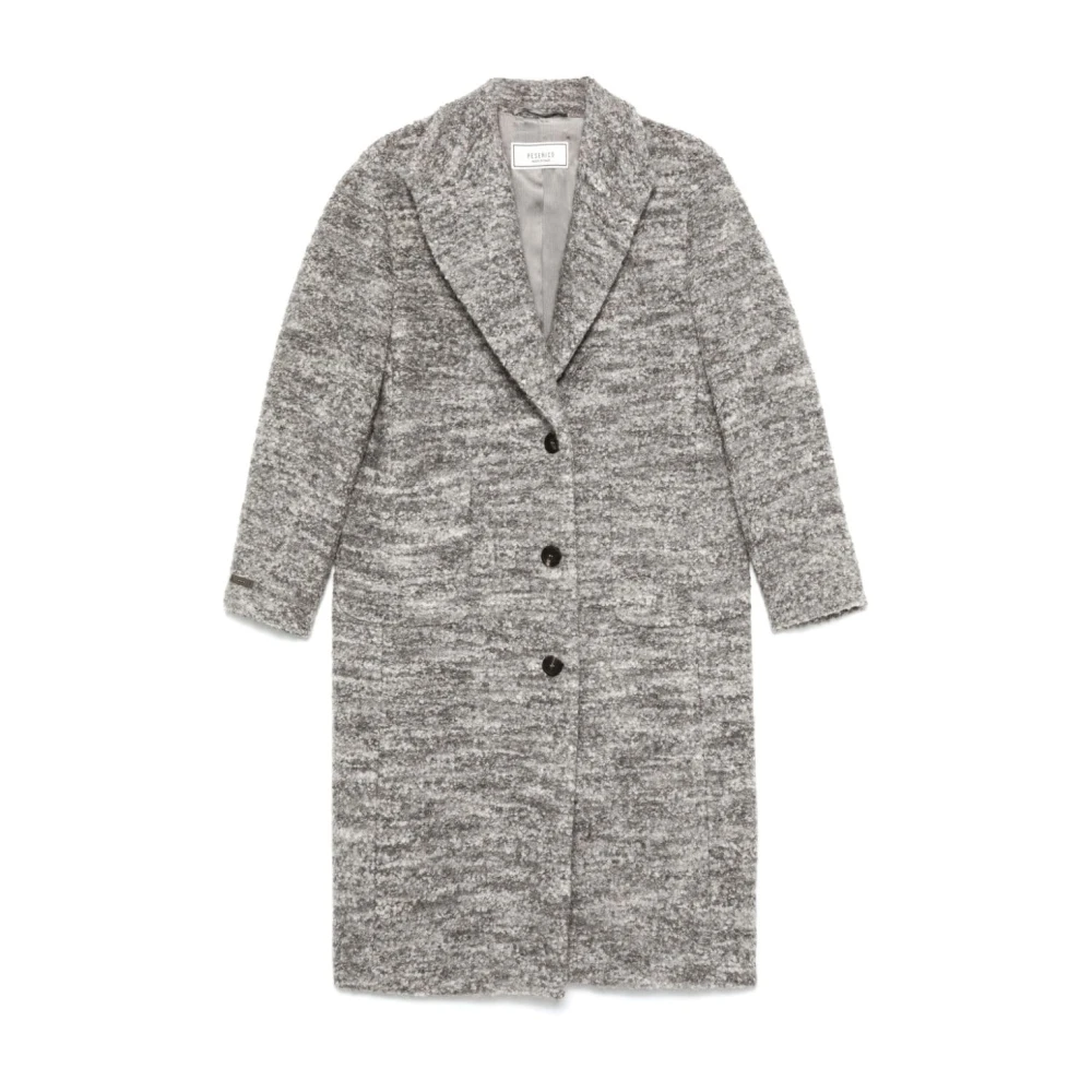 PESERICO Alpaca Wolmix Bouclé Jas Gray Dames