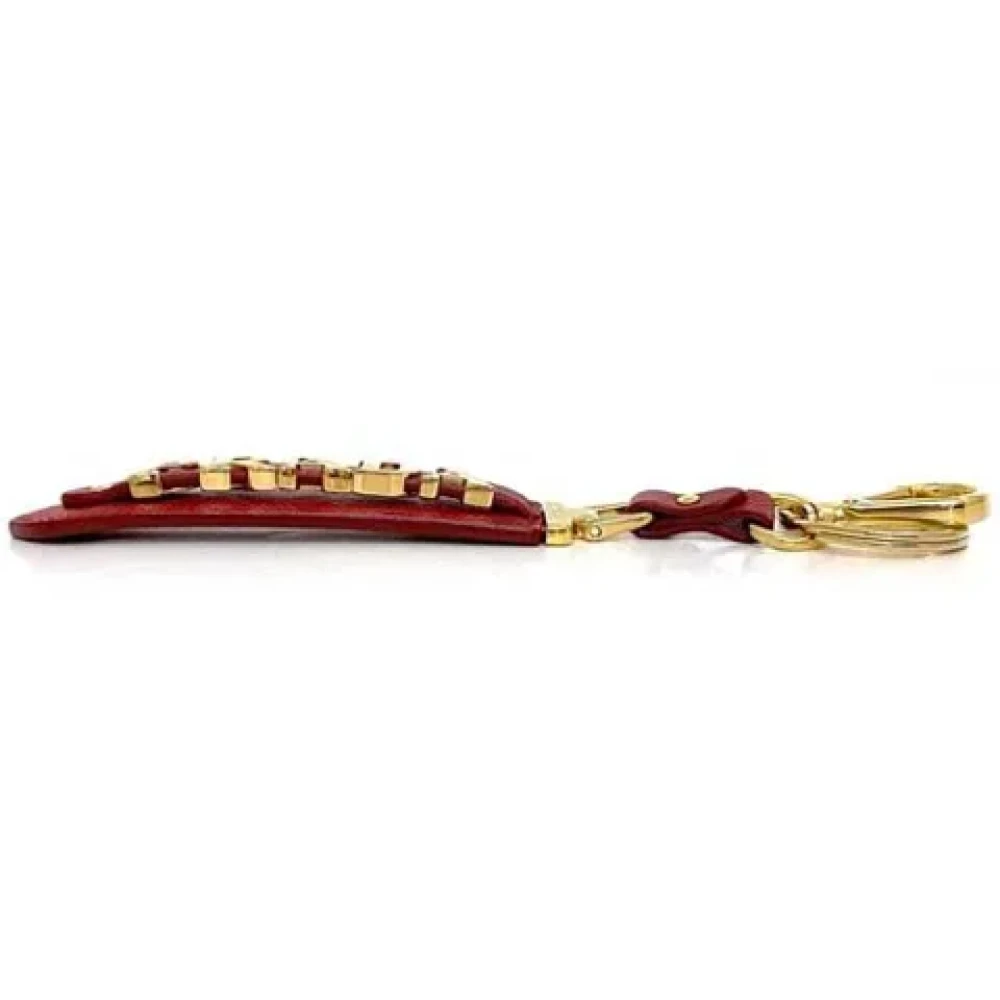 Prada Vintage Pre-owned Leather key-holders Red Dames